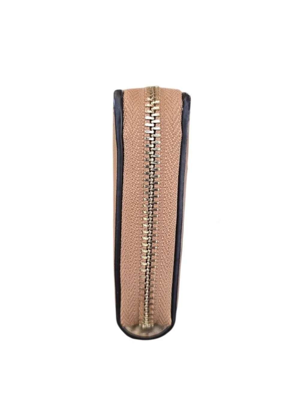 Nine West Zuri Tan Cream Zip Around Wristlet Wallet